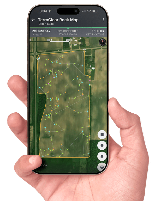 Rock Map app view
