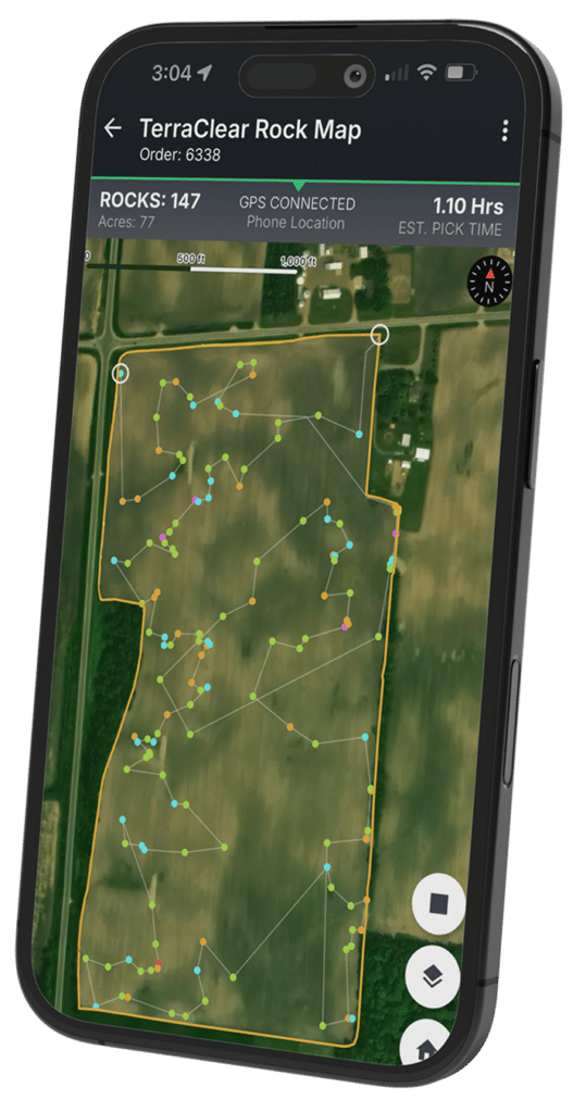 Rock map on iPhone