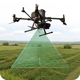 Drone with laser